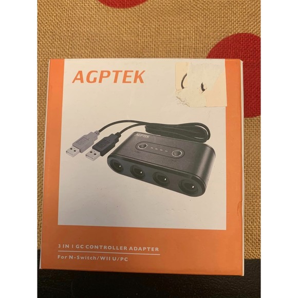 AGPTEK 3 in 1 Game Cube Controller Adapter Nintendo-Switch Wii University/PC NIB - Picture 2 of 2